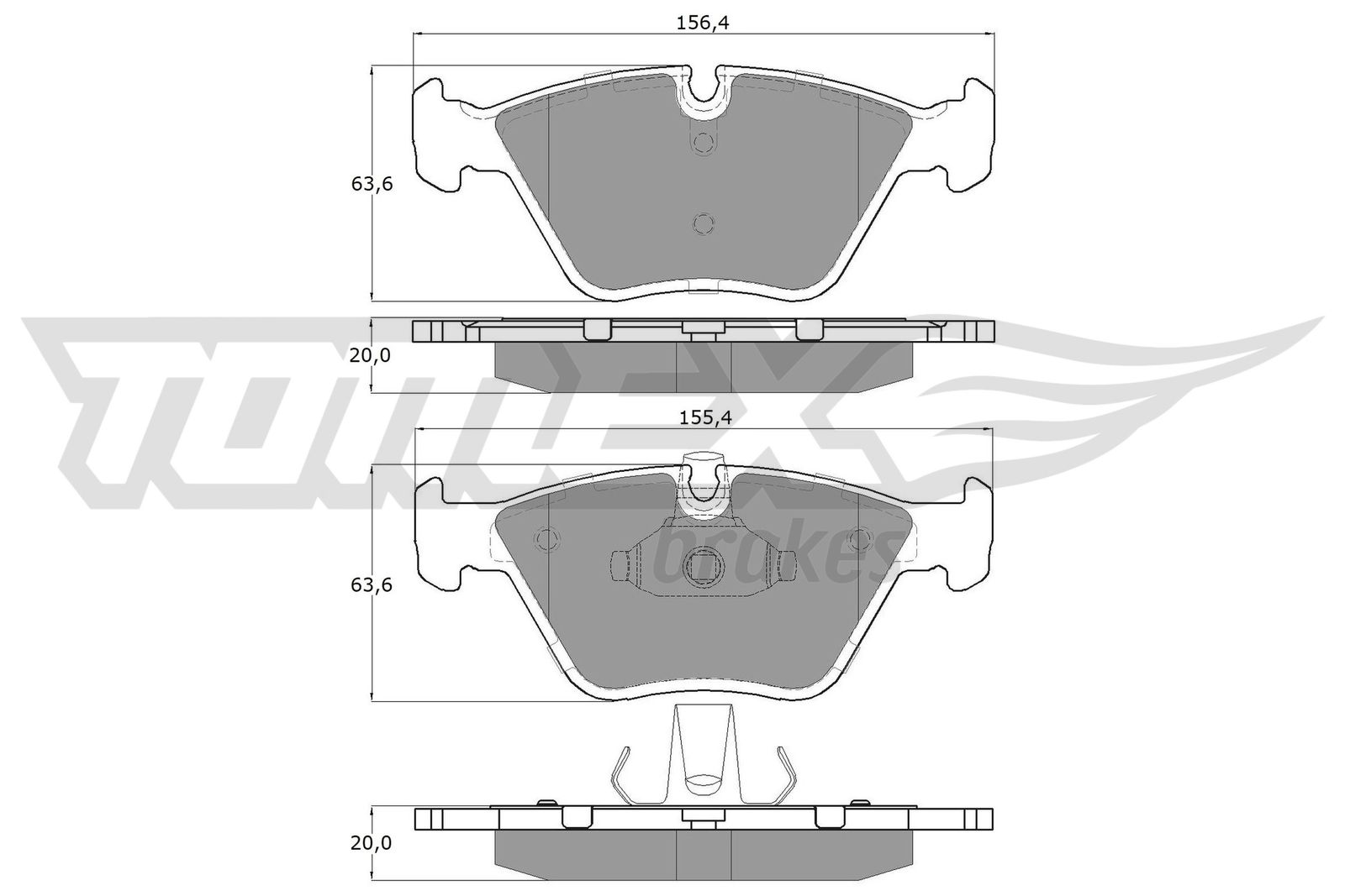 TOMEX Brakes TX 13-20 Sada...